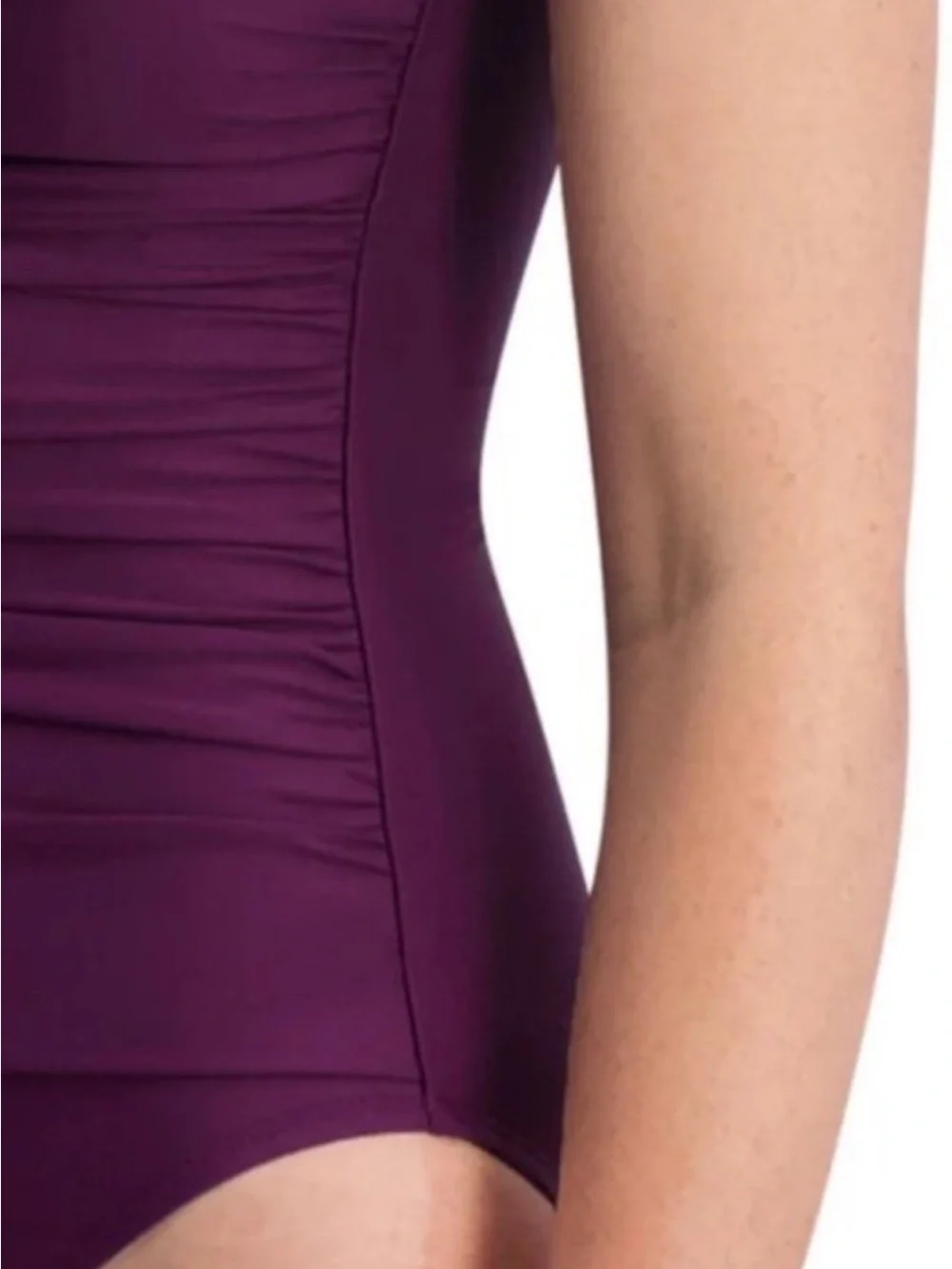NWT DKNY women’s one piece swimsuit plum size small - Picture 5 of 16